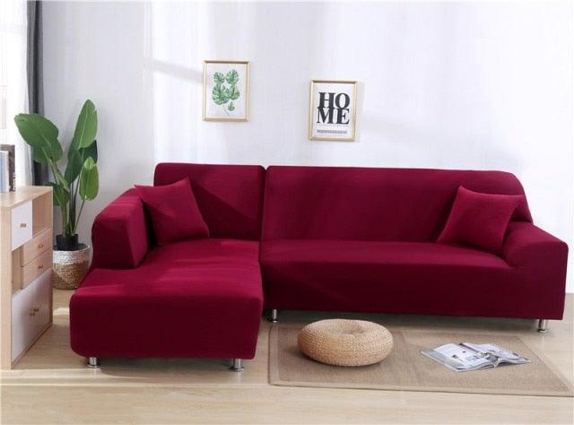 Elastic Sofa Covers for Living Room Stretch Slipcovers Sectional Couch Cover L Shape Corner Armchair Cover 1/2/3/4 Seater Slipcovers Elastic Stylish Printed Sectional Sofa Furniture Protector For Living Room Stevvex