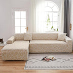 Elastic Sofa Covers for Living Room Stretch Slipcovers Sectional Couch Cover L Shape Corner Armchair Cover 1/2/3/4 Seater Slipcovers Elastic Stylish Printed Sectional Sofa Furniture Protector For Living Room Stevvex