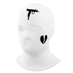 1Pc Embroidery Balaclava Face Mask 3-Hole for Cold Weather, Winter Ski Mask for Men and Women Thermal Cycling Mask Christmas Gift Face Scarf Mask Sunscreen Dustproof Army Cycling Hunting Fishing Tactical Airsoft Hat Stevvex