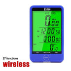 Wireless Bike Computer Wired Cycling Bike Speedometer Odometer Stopwatch Waterproof Bicycle Waterproof Speedometer With Digital LCD Display For Outdoor Cycling And Fitness Multi-Function Gifts For Bikers Stevvex