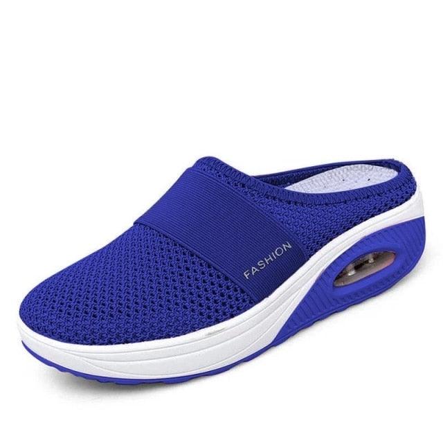 Women Sandals Fashion Platform Shoes Comfy Clogs Breathable Slippers Mesh Lightweight Footwear Air Cushion Platform Mesh Sneaker Sandals For Female Lightweight Beach Shoes Stevvex
