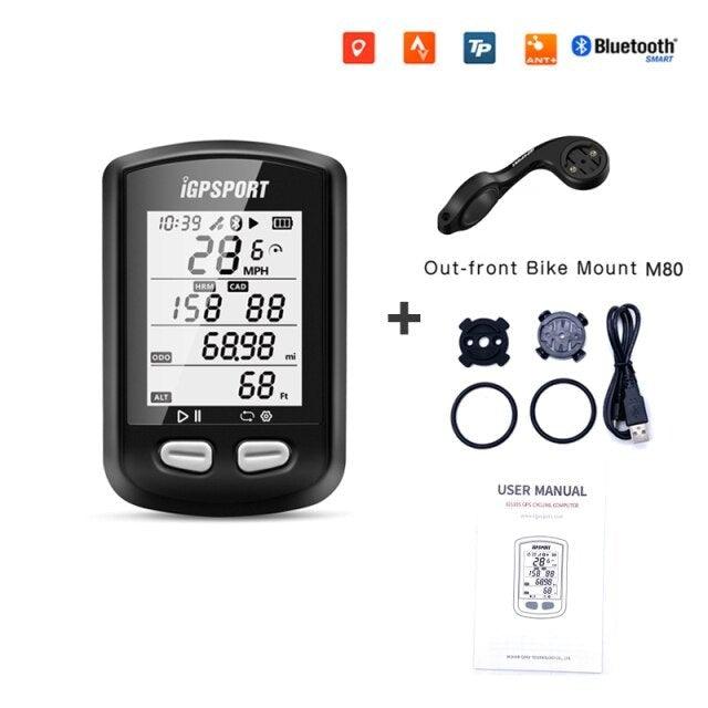 Bike Wireless Stopwatch GPS Bicycle Computer IPX6 Waterproof Cycling Speedometer With ANT+ Bluetooth Bike Speedometer and Odometer Rechargeable Cycling Computer MTB Tracker With LCD Automatic Backlight Display Stevvex