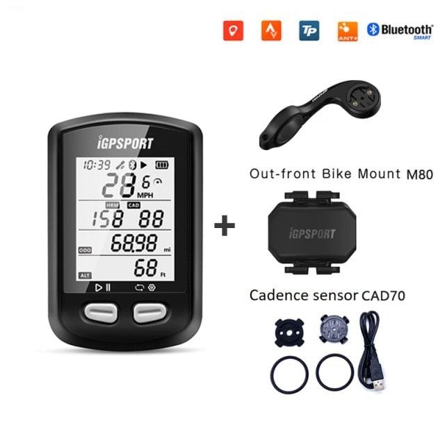 Bike Wireless Stopwatch GPS Bicycle Computer IPX6 Waterproof Cycling Speedometer With ANT+ Bluetooth Bike Speedometer and Odometer Rechargeable Cycling Computer MTB Tracker With LCD Automatic Backlight Display Stevvex