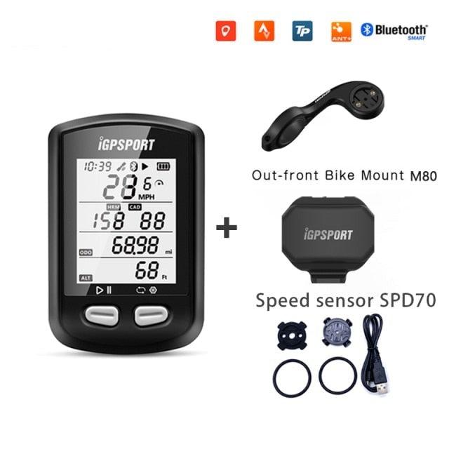 Bike Wireless Stopwatch GPS Bicycle Computer IPX6 Waterproof Cycling Speedometer With ANT+ Bluetooth Bike Speedometer and Odometer Rechargeable Cycling Computer MTB Tracker With LCD Automatic Backlight Display Stevvex