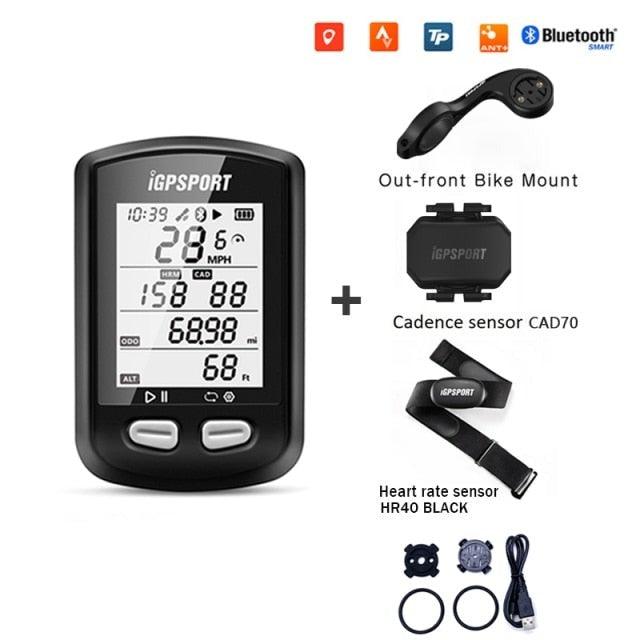 Bike Wireless Stopwatch GPS Bicycle Computer IPX6 Waterproof Cycling Speedometer With ANT+ Bluetooth Bike Speedometer and Odometer Rechargeable Cycling Computer MTB Tracker With LCD Automatic Backlight Display Stevvex