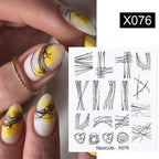 Summer Fruit Water Decals Kiwi Banana Strawberry Flower Alphabet Leaves Nail Art Stickers Wraps Slider Decorations 3D Fruit Nail Art Slices, Summer Fruit Slime Nail Supplies Nail Art Decorations Fruit Flakes Nail Accessories Stevvex