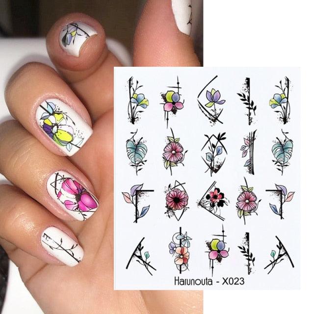 Summer Fruit Water Decals Kiwi Banana Strawberry Flower Alphabet Leaves Nail Art Stickers Wraps Slider Decorations 3D Fruit Nail Art Slices, Summer Fruit Slime Nail Supplies Nail Art Decorations Fruit Flakes Nail Accessories Stevvex