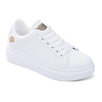 Women Casual New Spring Sneakers Fashion Embroidered White Sneakers Breathable Flower Lace-Up Leather Casual Sports Flat Low Top Sneaker Stevvex