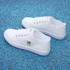 Women Casual New Spring Sneakers Fashion Embroidered White Sneakers Breathable Flower Lace-Up Leather Casual Sports Flat Low Top Sneaker Stevvex