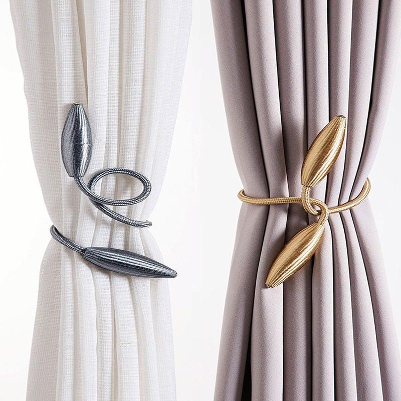 Curtain Tieback High Quality Holder Hook Buckle Clip Polyester Pretty And Fashion Decorative Home Accessories Curtain Tiebacks Clips Creative Window Drape Twist Tie Backs European Style Custom Made Curtain Holders Decorative 57cm Stevvex