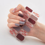 New Year Patterned Nail Decor Nail Polish Nail Art Stickers Full Beauty Sticker for Nails Nail Accessorie Christmas Nail Sticker 3D Nail Art Stickers Decal Slider Template Diy Nail Tool Decorations Nail Art Design Self Adhesive Luxury Designer Nail Sticke