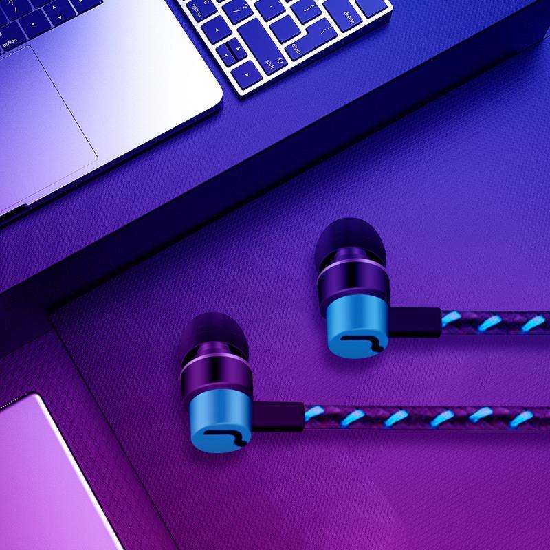 Sports Headphones Wired Gaming In Ear Earbuds Monitor Earphones With Mic Stereo Sound Volume Control  3.5mm Wired Headphones With Bass Earbuds Stereo Earphone Music Sport Gaming Headset With Mic Simple Earphones Stevvex