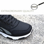 Casual Sneakers Cushioning Outdoor Running Shoes For Men Non-slip Sport Shoes Professional Athletic Training Men Air Trail Mesh Sneakers Walking Cross Training Tennis Sports Sneakers Stevvex