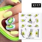 French Line Nail Water Decal Flower Marble Leaf Girl Stickers on Nails Water Ink Transfer Slider Nail Stickers Decor Kids Nails Art Decoration Nail Strips Shiny French Tip Guides Stickers French Nail Stickers Form Fringe Guides Stevvex