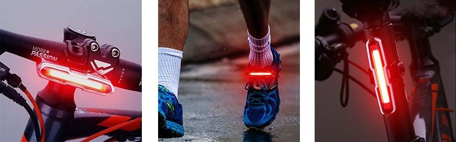 Bike Tail Light Ultra Bright USB Rechargeable LED Bicycle Rear Light 5 Light Mode Headlights High Visibility Bike Rear Light USB Rechargeable LED Bicycle Tail Light Waterproof Cycling Safety Flashlight With Multiple Modes Stevvex