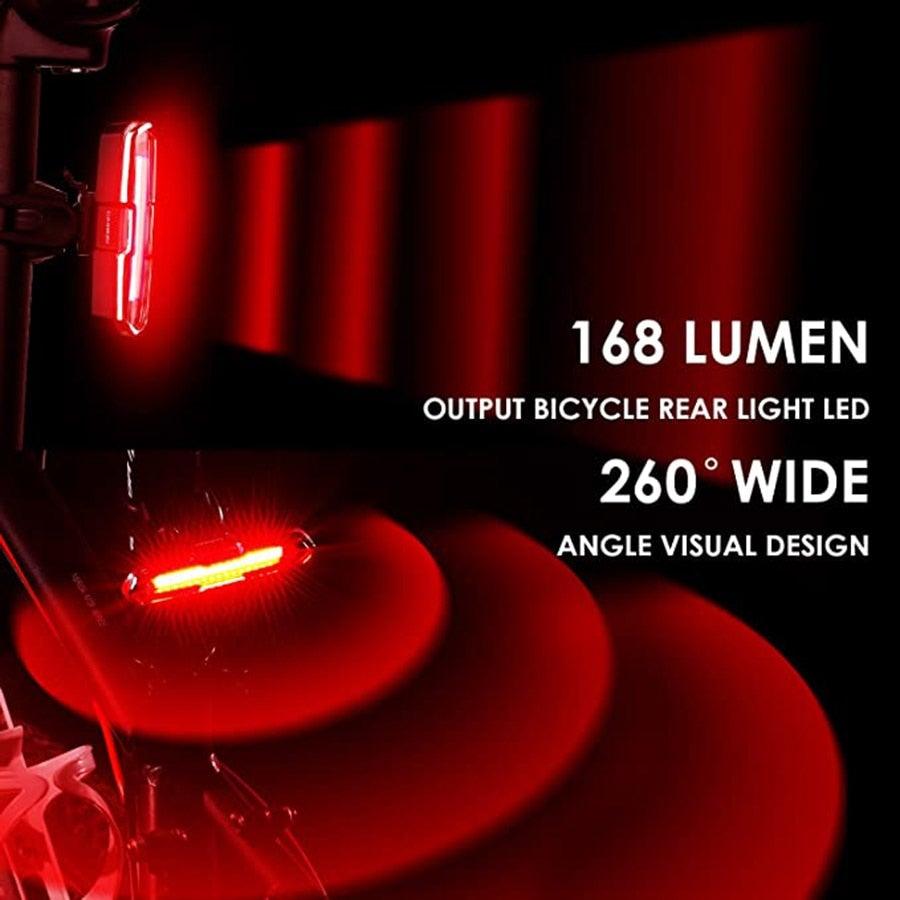 Bike Tail Light Ultra Bright USB Rechargeable LED Bicycle Rear Light 5 Light Mode Headlights High Visibility Bike Rear Light USB Rechargeable LED Bicycle Tail Light Waterproof Cycling Safety Flashlight With Multiple Modes Stevvex