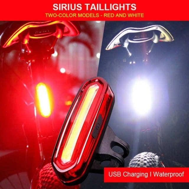 Bike Tail Light Ultra Bright USB Rechargeable LED Bicycle Rear Light 5 Light Mode Headlights High Visibility Bike Rear Light USB Rechargeable LED Bicycle Tail Light Waterproof Cycling Safety Flashlight With Multiple Modes Stevvex