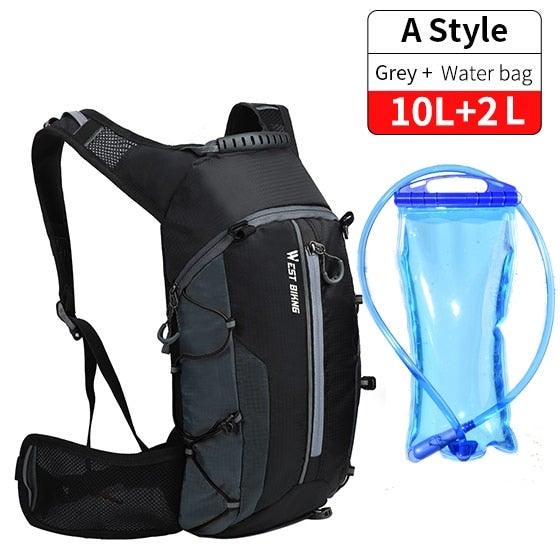 Bike Bags Portable Waterproof Backpack Cycling Water Bag Outdoor Sport Climbing Hiking Pouch Hydration Backpack  Bike Backpack  Mountain Biking Daypack Cycling Hiking Bicycle 10L Stevvex