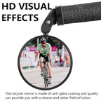 Bike Rear Mirrors Cycling Mobility Scooter Round Handlebar End Mirror Rotatable Adjustable Bicycle Mirror With Safety Rearview Mirror Convex Mirror With Adjustable Handlebar Installation Suitable For Mountain Road Bikes Stevvex
