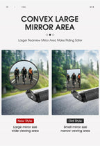 Bike Rear Mirrors Cycling Mobility Scooter Round Handlebar End Mirror Rotatable Adjustable Bicycle Mirror With Safety Rearview Mirror Convex Mirror With Adjustable Handlebar Installation Suitable For Mountain Road Bikes Stevvex