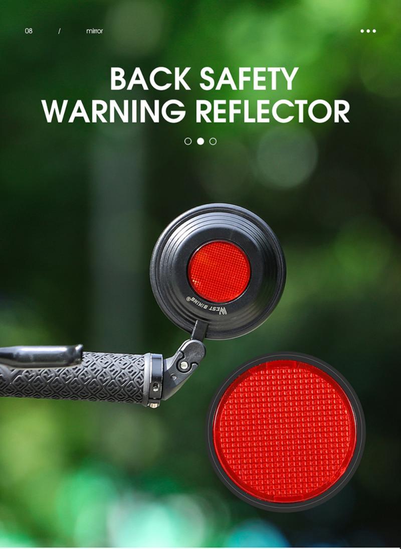 Bike Rear Mirrors Cycling Mobility Scooter Round Handlebar End Mirror Rotatable Adjustable Bicycle Mirror With Safety Rearview Mirror Convex Mirror With Adjustable Handlebar Installation Suitable For Mountain Road Bikes Stevvex