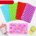 Mini Heart Mold Silicone Ice Chocolate Fondant Mould 3D Pastry Jelly Cookies Baking Cake Decoration Tools 5 Colors Silicone Mold Mini Heart Shape Silicone Ice Cube Molds Trays Chocolate Cute Pink Mold Stevvex
