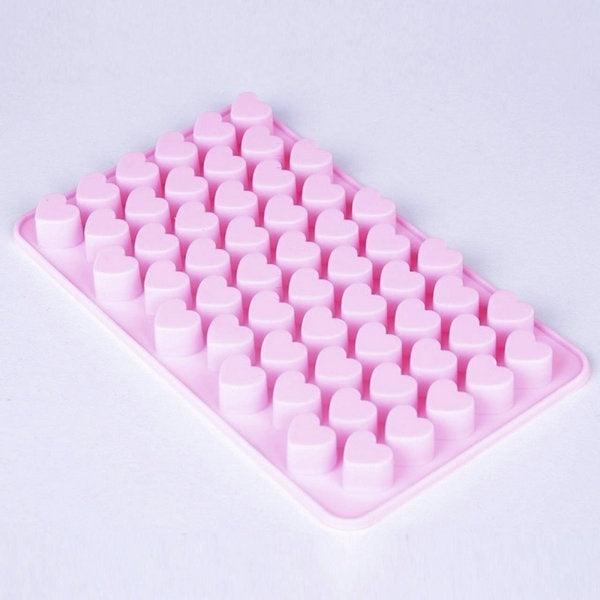 Mini Heart Mold Silicone Ice Chocolate Fondant Mould 3D Pastry Jelly Cookies Baking Cake Decoration Tools 5 Colors Silicone Mold Mini Heart Shape Silicone Ice Cube Molds Trays Chocolate Cute Pink Mold Stevvex