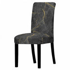 Marble Stretch Chair Cover For Dining Room Anti-Dirty Elastic Seat Cover Removable Slipcover For Banquet Wedding Party Glitter Crackle Chair Covers for Dining Room/Kitchen/Hotel/Ceremony, White Marble Soft Stretch Chair Protectors Removable Washable Slipc Stevvex