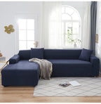 Elegant Elastic Sofa Covers Set for Living Room Chaise Lounge L Shape Corner Stretch Couch Armchair Slipcover Furniture Protector Shaped Sofa Cover Sectional Couch Cover for Living Room Fabric Chaise Lounge Slipcover Stevvex