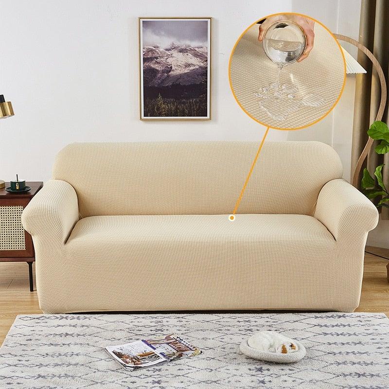 Sofa Cover Waterproof Waffle Sofa Cover All-Inclusive Thick  Sofa Towel Waterproof Sofa Cushion Waterproof Couch Cover Dual Waterproof Sofa Cover Stretch Jacquard Sofa Slipcover Leakproof Furniture Protector For Kids Stevvex