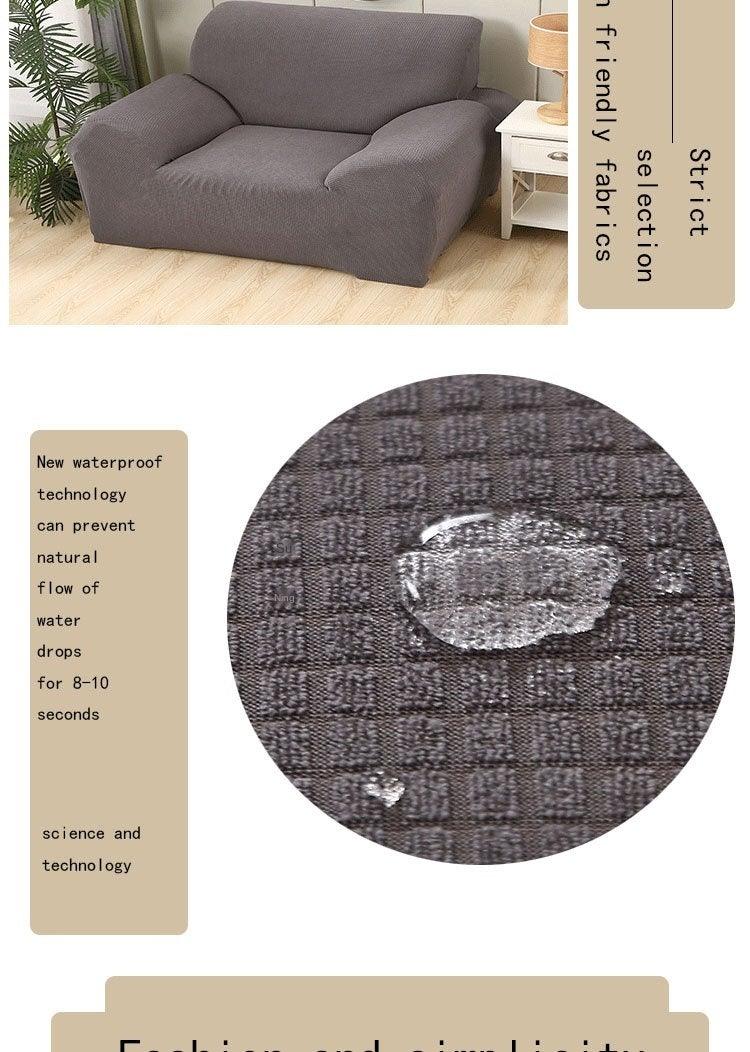Sofa Cover Waterproof Waffle Sofa Cover All-Inclusive Thick  Sofa Towel Waterproof Sofa Cushion Waterproof Couch Cover Dual Waterproof Sofa Cover Stretch Jacquard Sofa Slipcover Leakproof Furniture Protector For Kids Stevvex