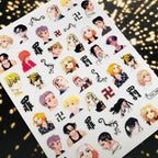 3D Nail Art Stickers Decal Template Nail Tool Decorations Nail Slider  Metallic Nail Art Stickers Set Love Metal Nail Studs Decals for Women Nail Decorations Accessories Metal Curve Stripe Lines Design Letter Nail Sticker Decoration Stevvex