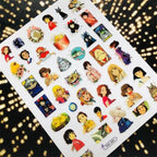 3D Nail Art Stickers Decal Template Nail Tool Decorations Nail Slider  Metallic Nail Art Stickers Set Love Metal Nail Studs Decals for Women Nail Decorations Accessories Metal Curve Stripe Lines Design Letter Nail Sticker Decoration Stevvex