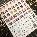 3D Nail Art Stickers Decal Template Nail Tool Decorations Nail Slider  Metallic Nail Art Stickers Set Love Metal Nail Studs Decals for Women Nail Decorations Accessories Metal Curve Stripe Lines Design Letter Nail Sticker Decoration Stevvex