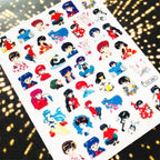 3D Nail Art Stickers Decal Template Nail Tool Decorations Nail Slider  Metallic Nail Art Stickers Set Love Metal Nail Studs Decals for Women Nail Decorations Accessories Metal Curve Stripe Lines Design Letter Nail Sticker Decoration Stevvex