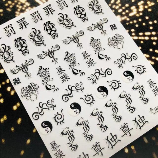 3D Nail Art Stickers Decal Template Nail Tool Decorations Nail Slider  Metallic Nail Art Stickers Set Love Metal Nail Studs Decals for Women Nail Decorations Accessories Metal Curve Stripe Lines Design Letter Nail Sticker Decoration Stevvex
