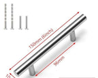 20 PCS Set Brushed Gold Kitchen Handle Stainless Steel T Bar Door Pull 76mm 96mm Cabinet Knobs and Handles Black Furniture Handle Stainless Steel Kitchen Cupboard Handles Cabinet Handles Stevvex