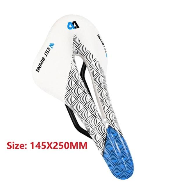 Bicycle Soft Thick Saddle Mountain Road Bike Wide Seat Cushion Road Bike Carbon Saddle Comfort Bike Saddle Ergonomic Waterproof Bicycle Seat For Road Bike Mountain Bike Seats Stevvex