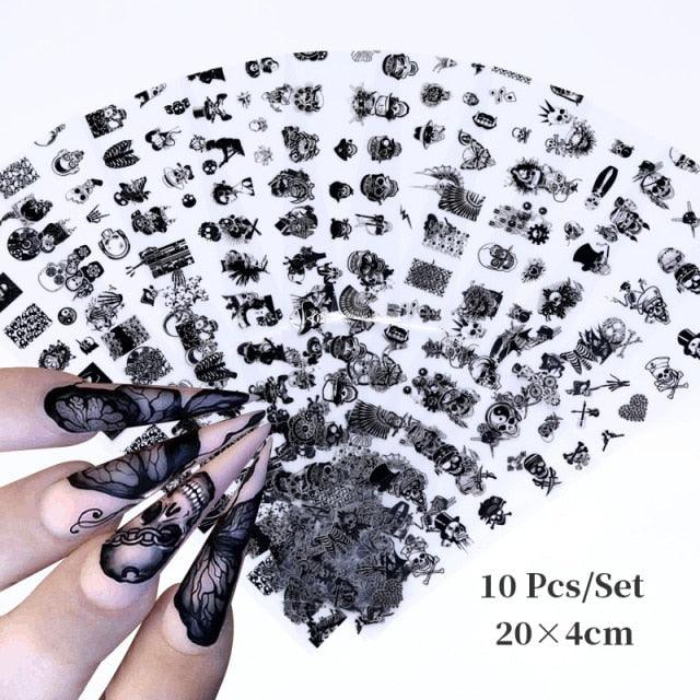 Nail Foils Marble Flower Series Iridescent Nail Art Transfer Sticker Paper Slider Nail Water Decal Design Manicures Decorations  Art Manicures Decoration New Gold Nail Transfer Foils for Nail Arts Nails Supply Holographic Effect Nail Art Foil Stickers Hol Stevvex