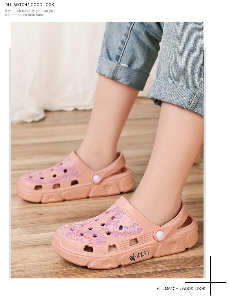 Gray Cute Summer Sandals Women Beach Sandals Non Slip Comfortable Lightweight Outdoor Sandals Woman Light Weight Quick Drying Slip-On Garden Clog Shoes Rubber Slipper Stevvex
