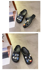 Gray Cute Summer Sandals Women Beach Sandals Non Slip Comfortable Lightweight Outdoor Sandals Woman Light Weight Quick Drying Slip-On Garden Clog Shoes Rubber Slipper Stevvex