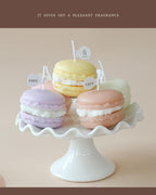 Handmade Lovely Macaron Candle Macaron Candles Scented Candle Cute Handmade Aromatherapy Candles Gifts For Women Home Decor Candle Scented Candles Aromatherapy Wedding Home Decoration Scented Candles INS Shooting Props Stevvex