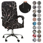 Office Chair Cover Jacquard Removable Gaming Computer Case Cushion Covers Dust Guards For Home Leisure Universal Size Modern Stretchable Cloth Polyester Universal Desk Task Chair Chair Covers Stretch Rotating Chair Slipcover Stevvex