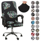 Office Chair Cover Jacquard Removable Gaming Computer Case Cushion Covers Dust Guards For Home Leisure Universal Size Modern Stretchable Cloth Polyester Universal Desk Task Chair Chair Covers Stretch Rotating Chair Slipcover Stevvex