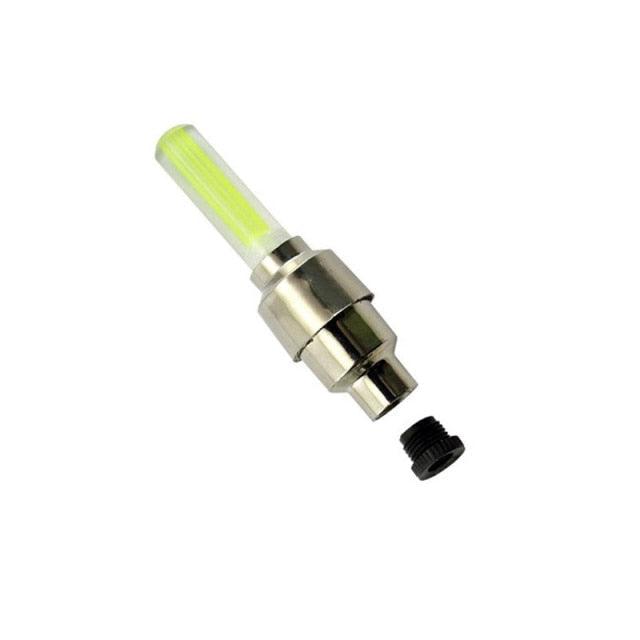 2PCS Bicycle Valve Lights Wheel Spokes Tire LED Light Tire Valve Caps Cycling Lantern Lamp Bike Accessory LED Bike Wheel Light Tire Valve Cap Neon Lamp Shockproof For Front And Rear Wheel Flashing Lamp Glow In The Dark Cool Accessories Stevvex