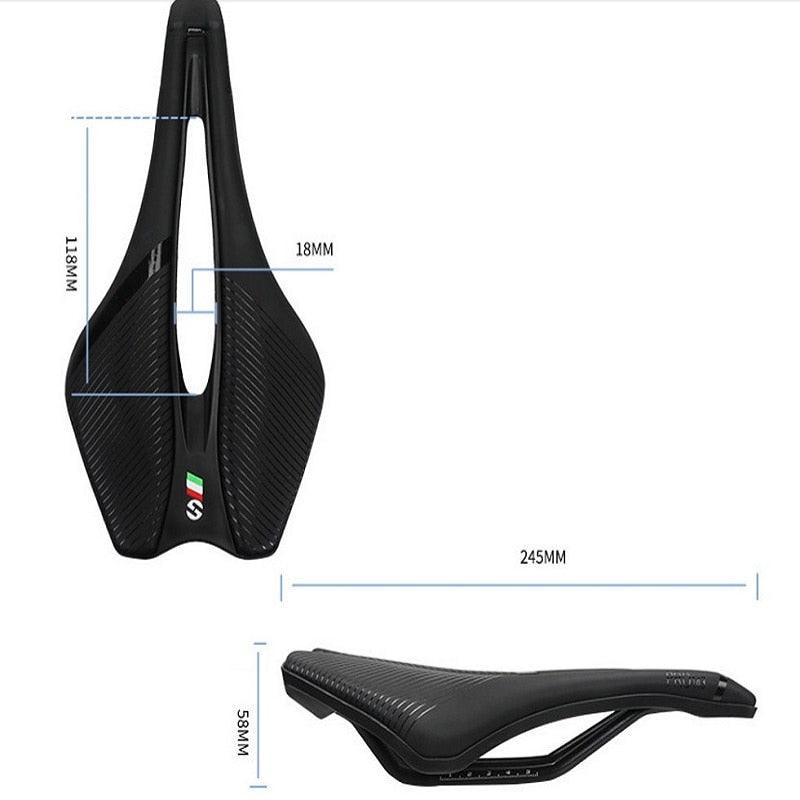 Bicycle Saddle Soft Thick Mountain Road Bike Wide Seat Cushion Bike Carbon Saddle Seat Ergonomics Design Fit Comfort Bike Saddle With Foam Breathable Soft Bicycle Cushion For Women Men Stevvex
