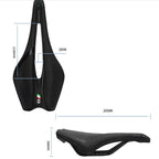 Bicycle Saddle Soft Thick Mountain Road Bike Wide Seat Cushion Bike Carbon Saddle Seat Ergonomics Design Fit Comfort Bike Saddle With Foam Breathable Soft Bicycle Cushion For Women Men Stevvex