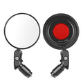 Bike Rear Mirrors Cycling Mobility Scooter Round Handlebar End Mirror Rotatable Adjustable Bicycle Mirror With Safety Rearview Mirror Convex Mirror With Adjustable Handlebar Installation Suitable For Mountain Road Bikes Stevvex