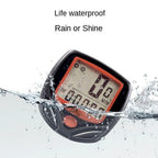 Waterproof Bicycle Bike Cycle LCD Display Digital Computer Bike Speedometer Waterproof And Cycling Odometer With Automatic Wake-up LCD Display Outdoor Sport Computer Speedometer Stevvex