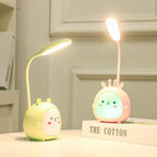 Cartoon Desk Lamp Eye Protection Energy-saving Reading Lamp USB Charging Sleeping Night Light LED Table Lamp for Kids Cute Study Lamps for Bedroom Décor Stevvex